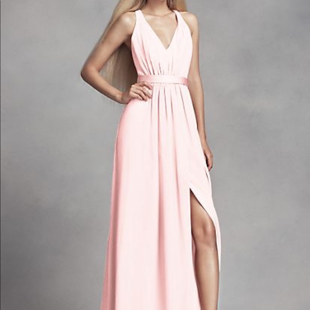 Vera Wang White Bridesmaid Dress in Blush